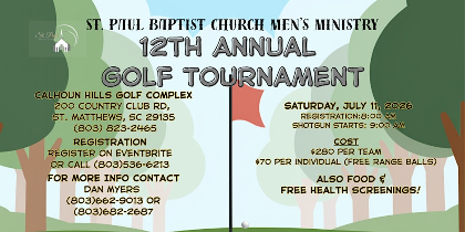 St. Paul Baptist Church 12th Annual Golf Tournament