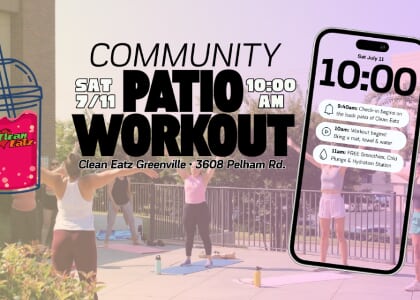 Clean Eatz GVL Pop-up workout + FREE cold plunge pool + Hydration drinks