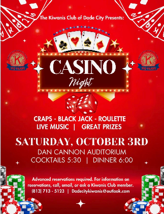 The Kiwanis Club of Dade City Presents: Casino Night