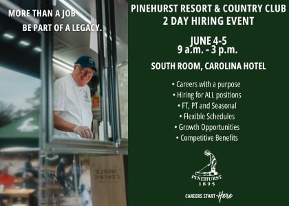 Pinehurst Resort 2 Day Hiring Event