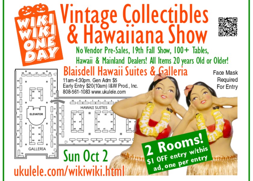 Wiki Wiki One Day Vintage Collectibles & Hawaiiana Show