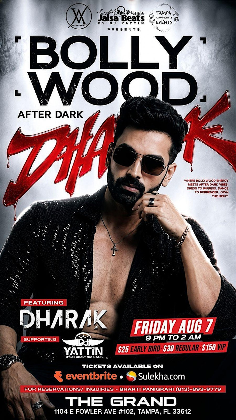 Bollywood After Dark in Tampa ⚡ Ft. DJ DHARAK