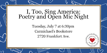 I, Too, Sing America: Poetry and Open Mic Night