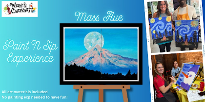 Mass Ave Paint Party - Date Night Moon Mountain