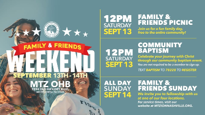 Family & Friends Weekend at Mount Zion Nashville