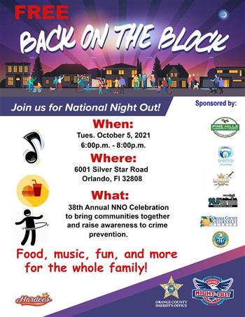 Pine Hills 2021 National Night Out Block Party Orlando Sentinel