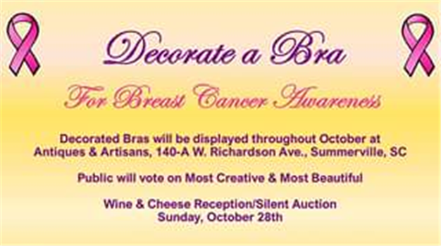 Decorate a bra and increase breast cancer awareness, Business