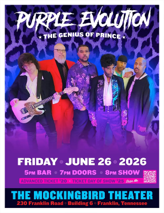Mockingbird Theater presents the Purple Evolution the Genius of Prince