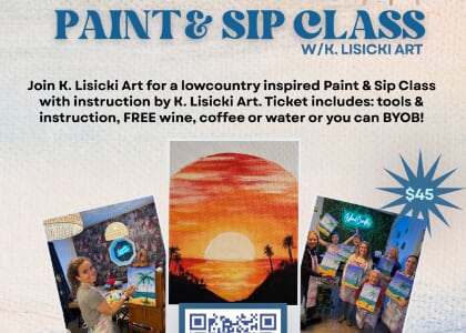 Paint & Sip Class w/K. Lisicki Art @Island Candles
