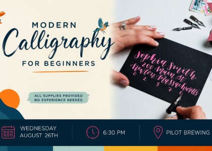 Sip & Script Modern Calligraphy for Beginners