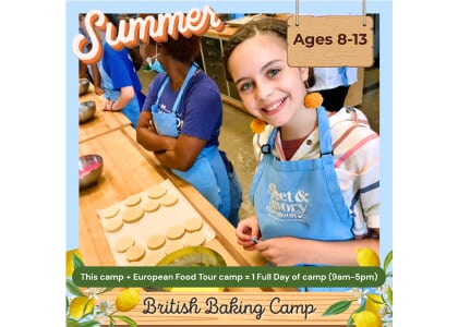 British Baking Camp: July 14th-17th (Tues.-Fri.) Ages 8-13 (9am-12pm)