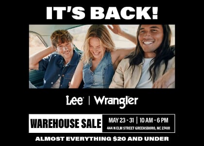 Stock up at the Warehouse Sale!