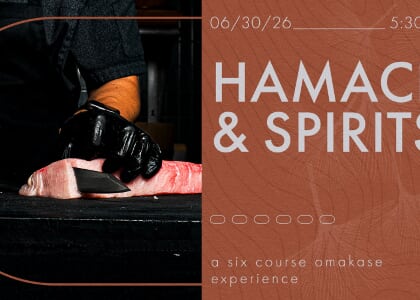 Hamachi & Spirits Omakase Dinner at RO Hyde Park