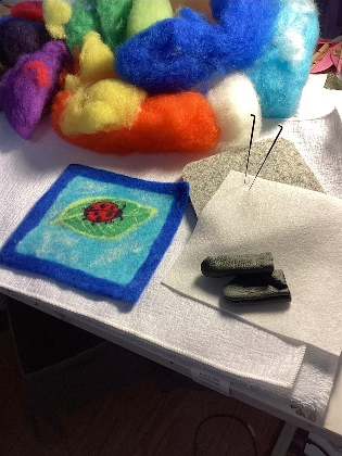 Needle Felting - Mug Rug