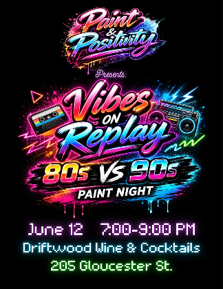 Vibes on Replay 80s vs 90s Paint Night