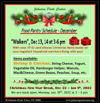 Celebration Of Christmas 2022 December 14 News Release -The Jpc Christmas Free Food & Presents Give-A-Way Celebration  On Mon, Dec 13 & Tue, Dec 14 @ 3 Pm To 6 Pm "Rain-Snow Or Shine" Wktv Utica  Events