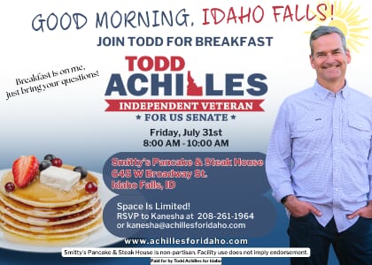 Breakfast w/Independent U.S. Senate candidate Todd Achilles