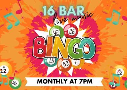 16 Bar Bingo: TRAVEL EDITION