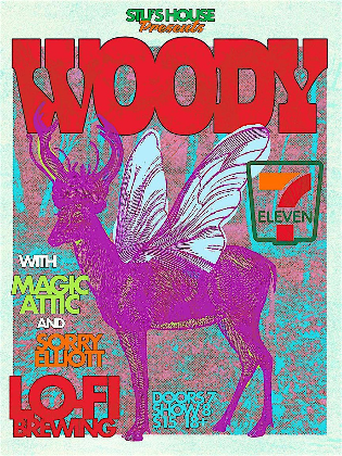 STU'S HOUSE presents WOODY with MAGIC ATTIC and SORRY ELLIOTT