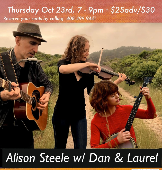 Alison Steele w/ Dan & Laurel · Thu 10/23, 7p, $25