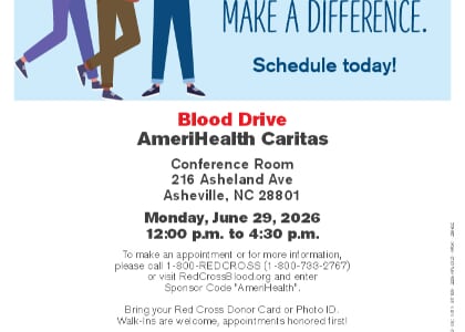 Join AmeriHealth Caritas & American Red Cross for a COMMUNITY BLOOD DRIVE