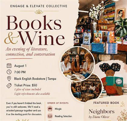 Books & Wine: An Intimate Literary Gathering