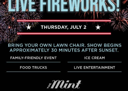 Fireworks Show at The Mint Gaming Hall