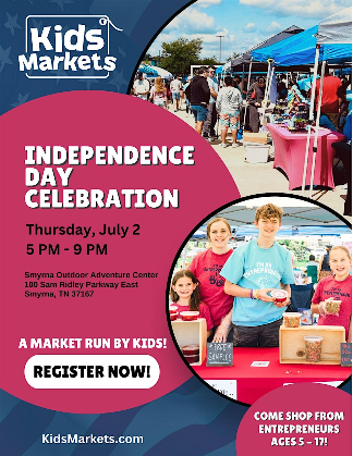 Kids Markets at Smyrna Independence Day Celebration