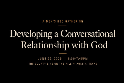 Developing a Conversational Relationship with God