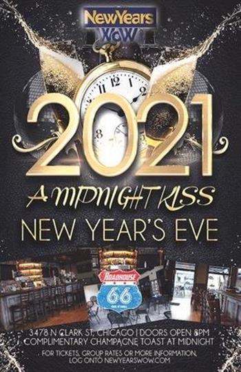 A Midnight Kiss New Year S Eve 2021 At Roadhouse 66 Wrigleyville Chicago Daily Herald Calendar
