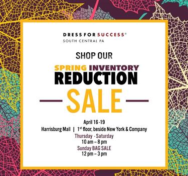 Dress For Success Spring Inventory Reduction Sale Whtm Calendar