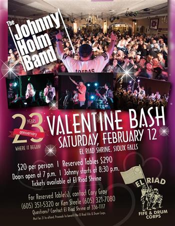 23rd Annual Johnny Holm Valentine S Bash Kelo Calendar