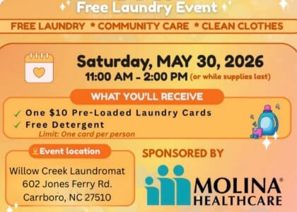 Molina Healthcare & Uplift Laundry Truck host Free Laundry Event