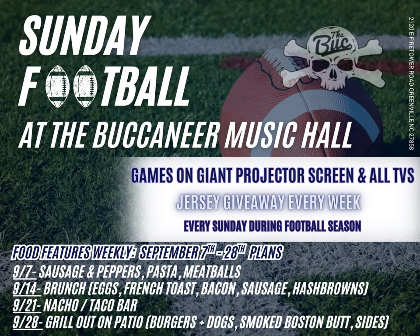 SUNDAY FOOTBALL AT THE BUC