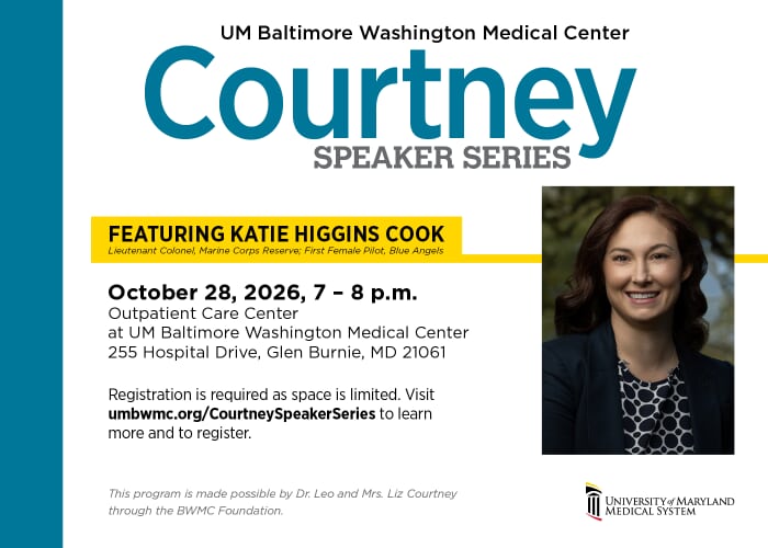 Courtney Speaker Series featuring Lt Col Katie Higgins Cook