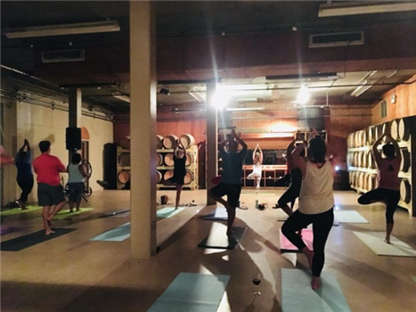 Yoga In The Caskroom At Chateau Elan Winery And Resort Gainesville Times