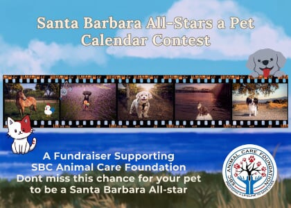 Santa Barbara County Animal Care Foundation Pet Calendar Contest