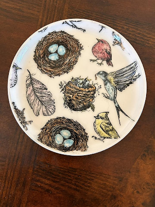 Ceramic Underglaze Transfer Coloring Night