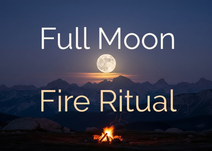 Fall Equinox Full Harvest Moon Fire Ceremony