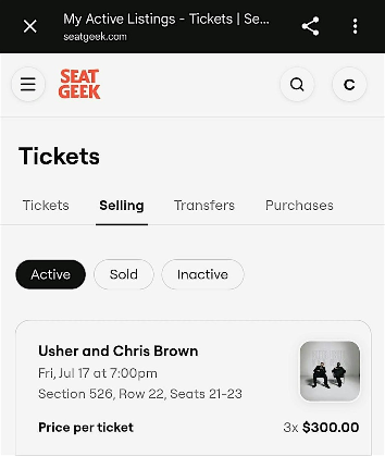 Usher & Chris Brown Tour Tickets