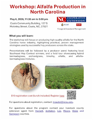 Workshop: Alfalfa Production in North Carolina