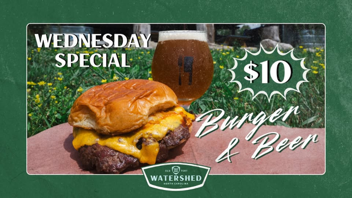 Poster for Burger & Beer Special Every Wednesday