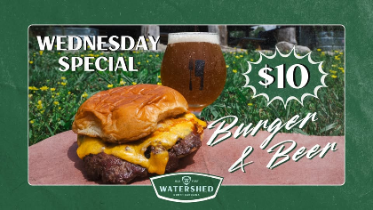 Burger & Beer Special Every Wednesday