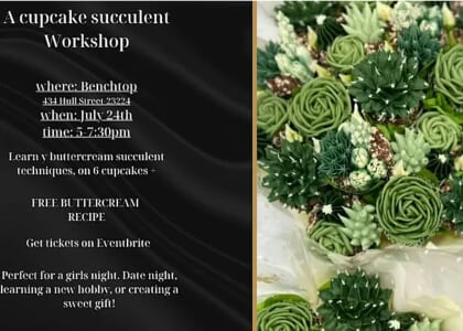 Succulent Cupcake Workshop
