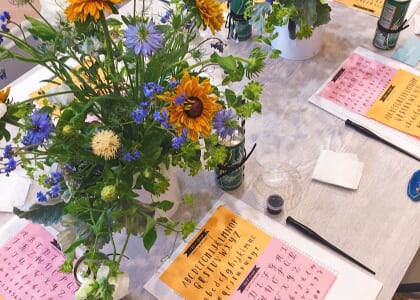 Bridgerton Modern Calligraphy for Beginners at RBF