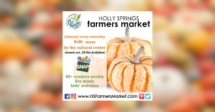 Holly Springs Farmers Market open (almost) every week year-round