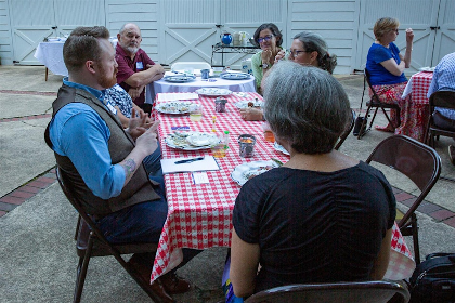 Dinner and Story Table with My Neighbor's Voice and Palmetto Care & Share