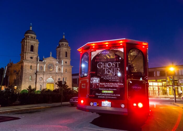 Poster for Haunted History & Murder Mystery Trolley Tour