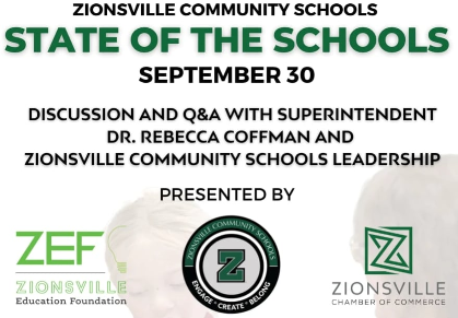 ZCS State of the Schools with ZEF and the Zionsville Chamber of Commerce