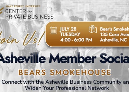 Wake Forest University's Center for Private Business Summer Social